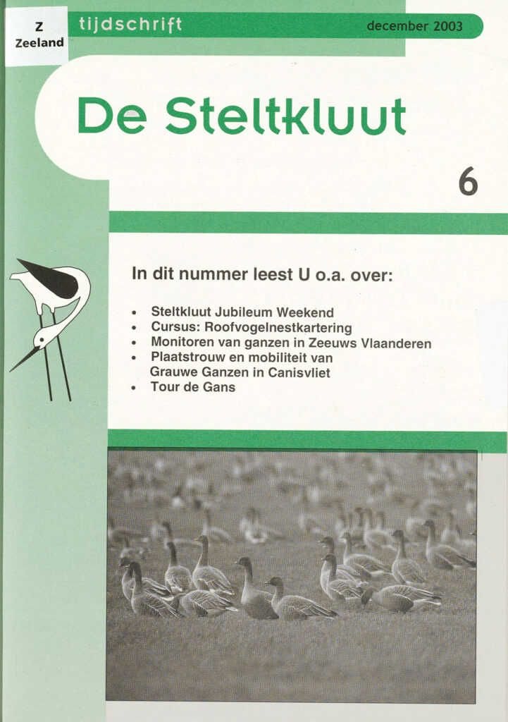 De Steltkluut | Tijdschrift omslag 2003